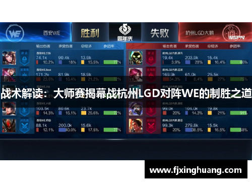 战术解读：大师赛揭幕战杭州LGD对阵WE的制胜之道